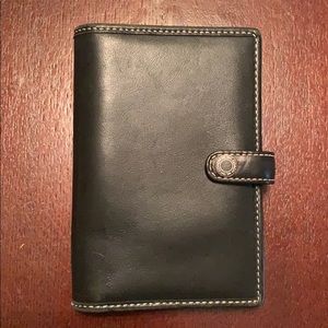Black Leather Agenda Planner / Address Book